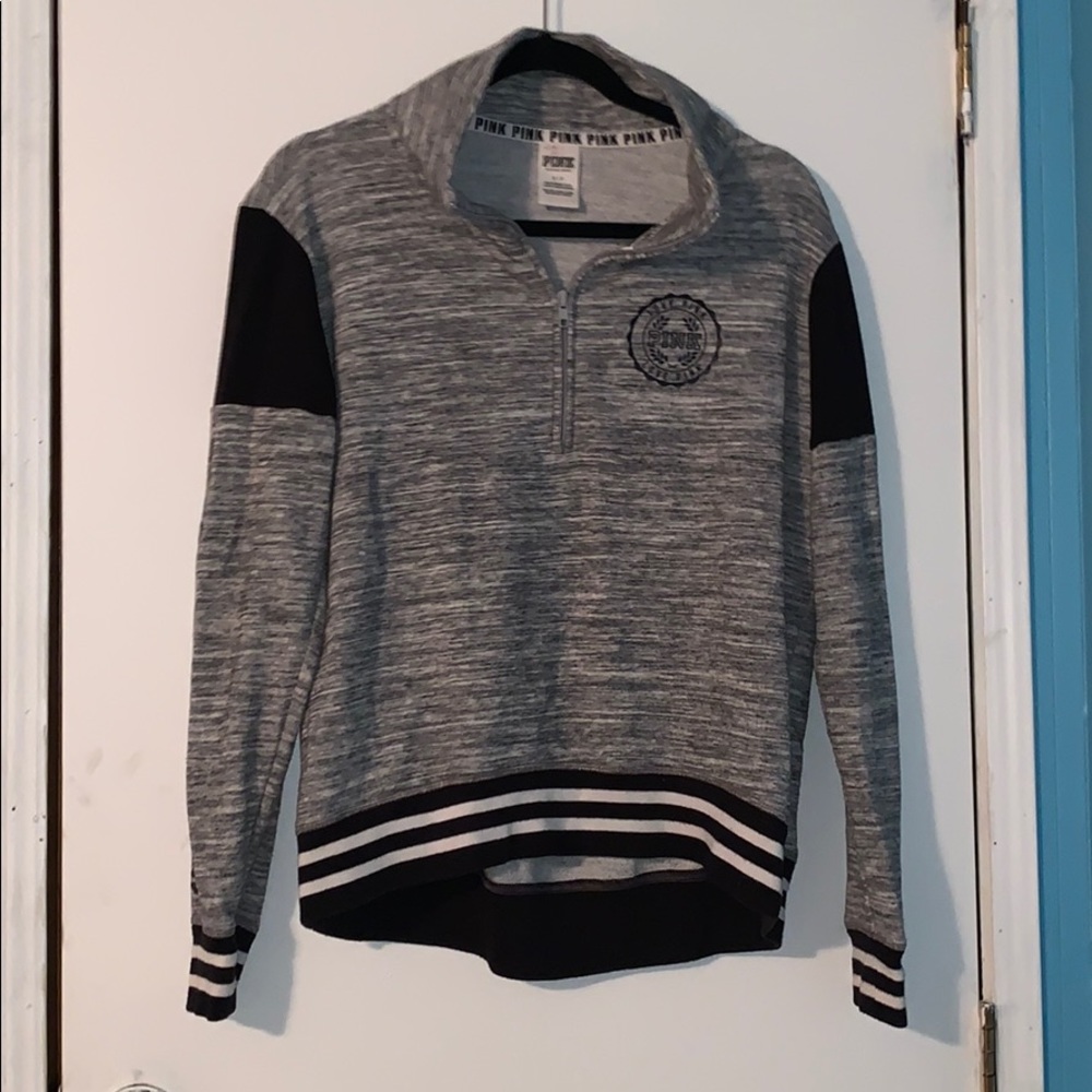 Pink Victoria’s Secret Grey & Black Pullover